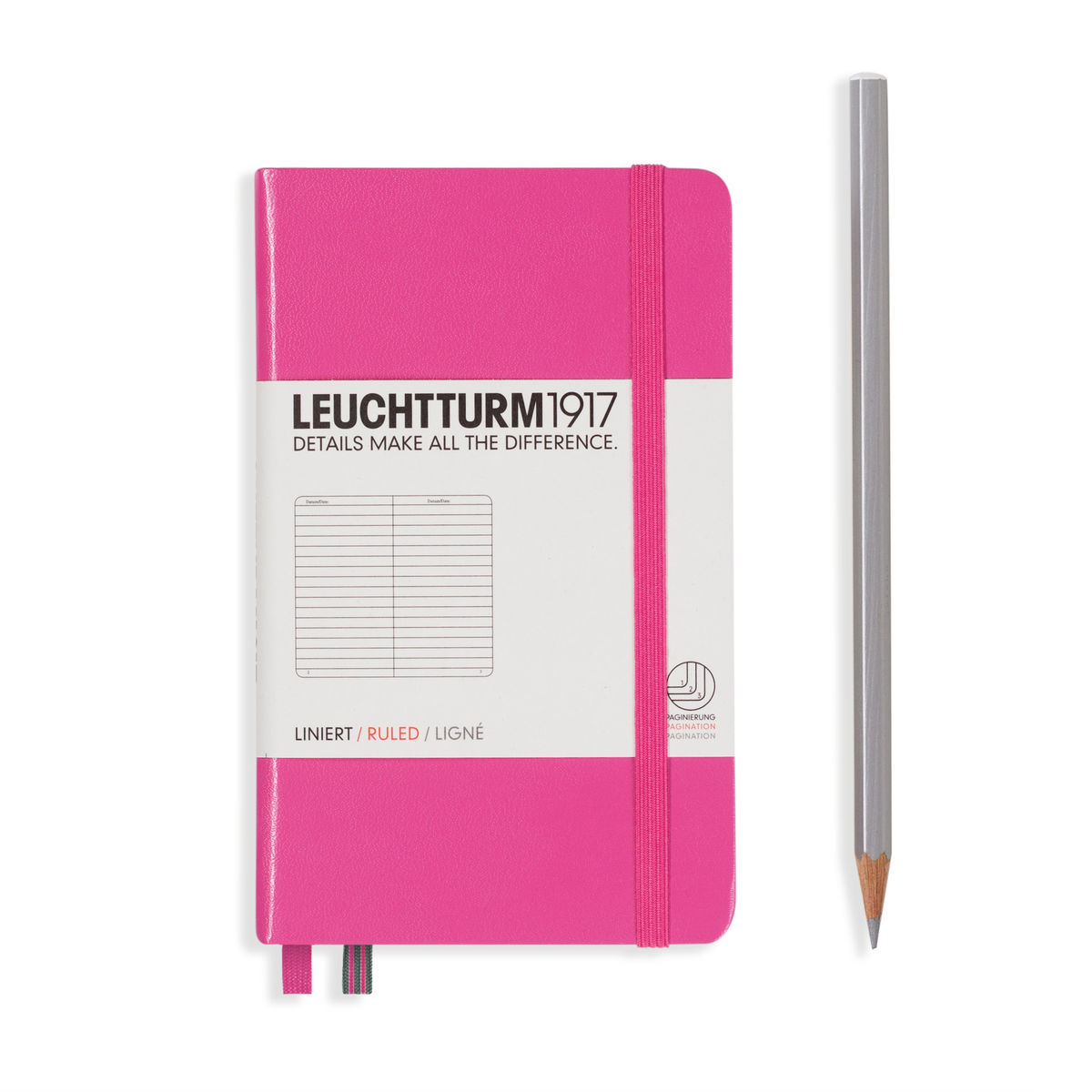Notebook A6 Coperta Rigida, Dictando, Roz, Leuchtturm1917