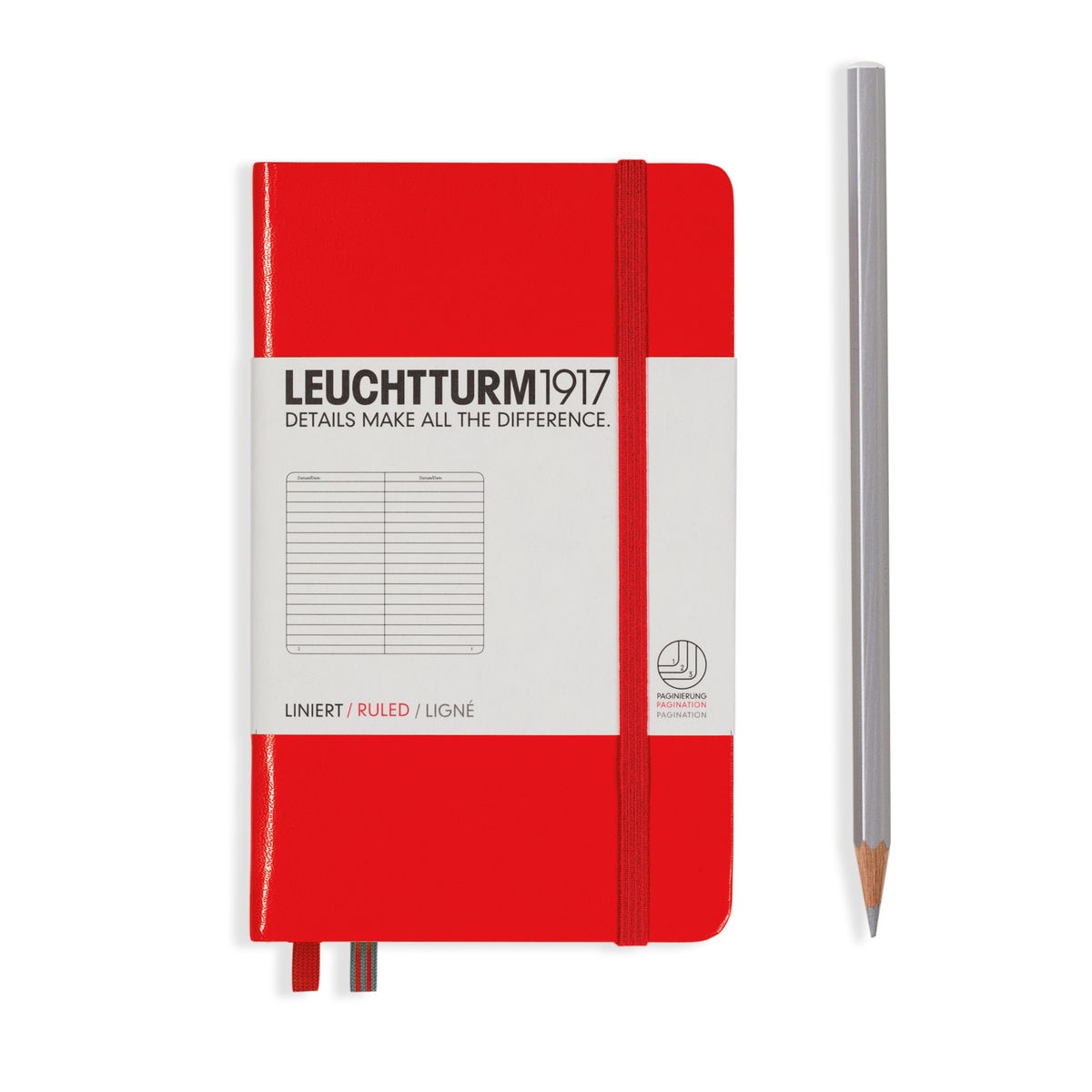 Notebook A6 Coperta Rigida, Dictando, Rosu, Leuchtturm1917