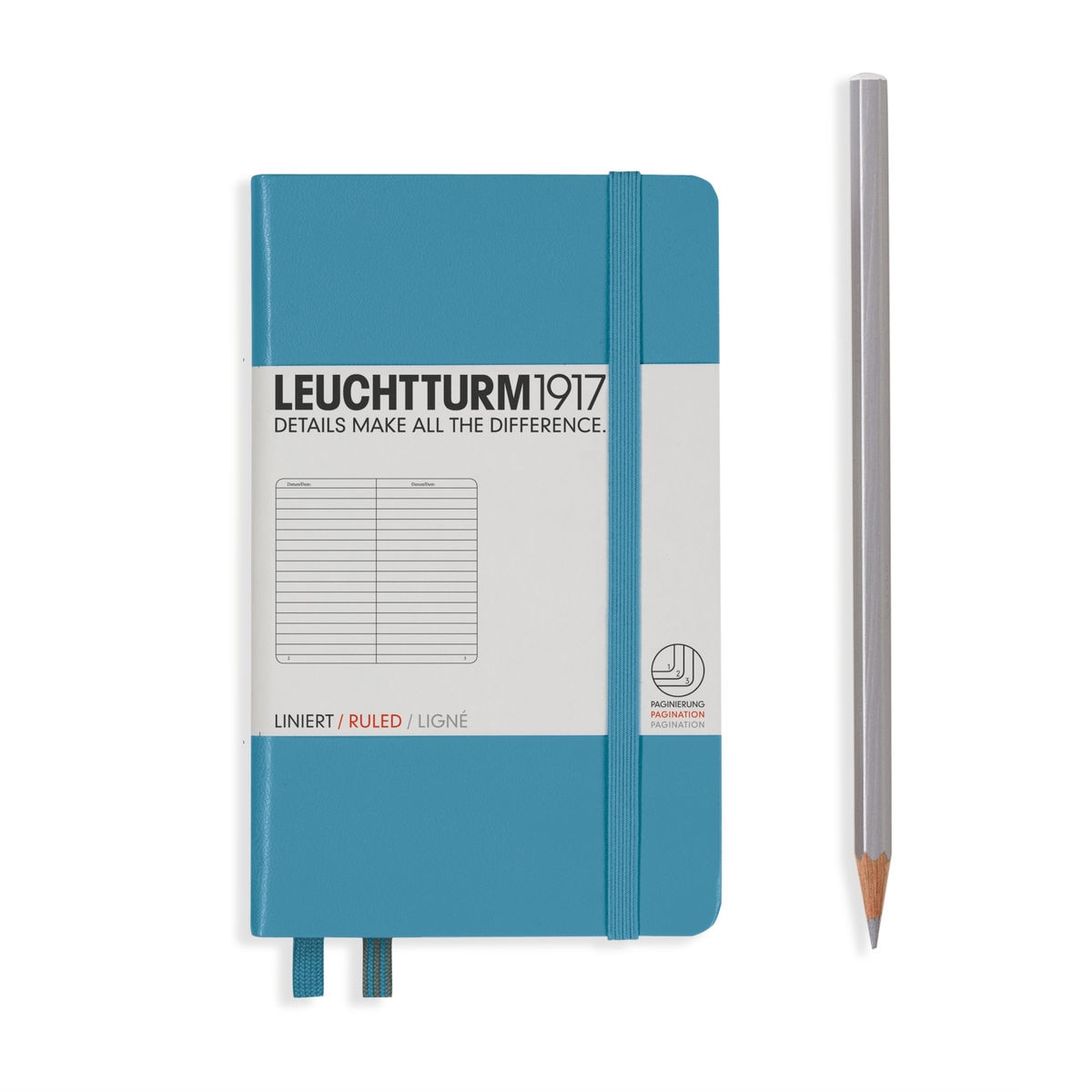 Notebook A6 Coperta Rigida, Dictando, Albastru Nordic, Leuchtturm1917