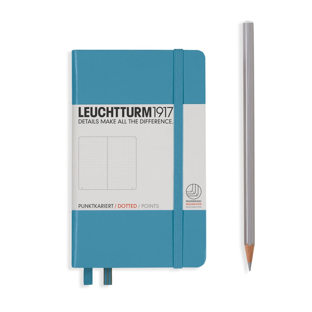 Notebook A6 Coperta Rigida, Liniatura Punctata, Albastru Nordic, Leuchtturm1917