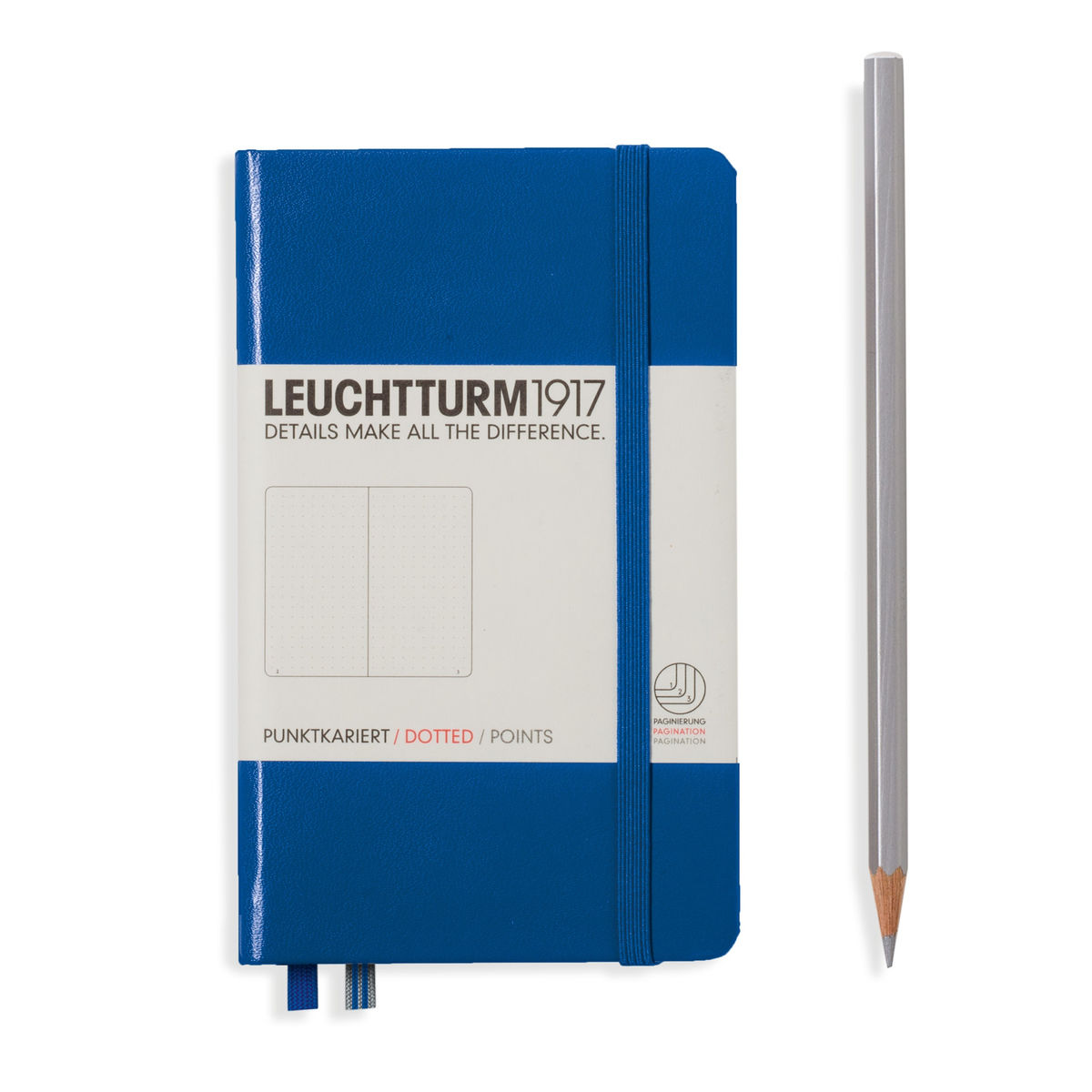 Notebook A6 Coperta Rigida, Liniatura Punctata, Albastru Royal, Leuchtturm1917