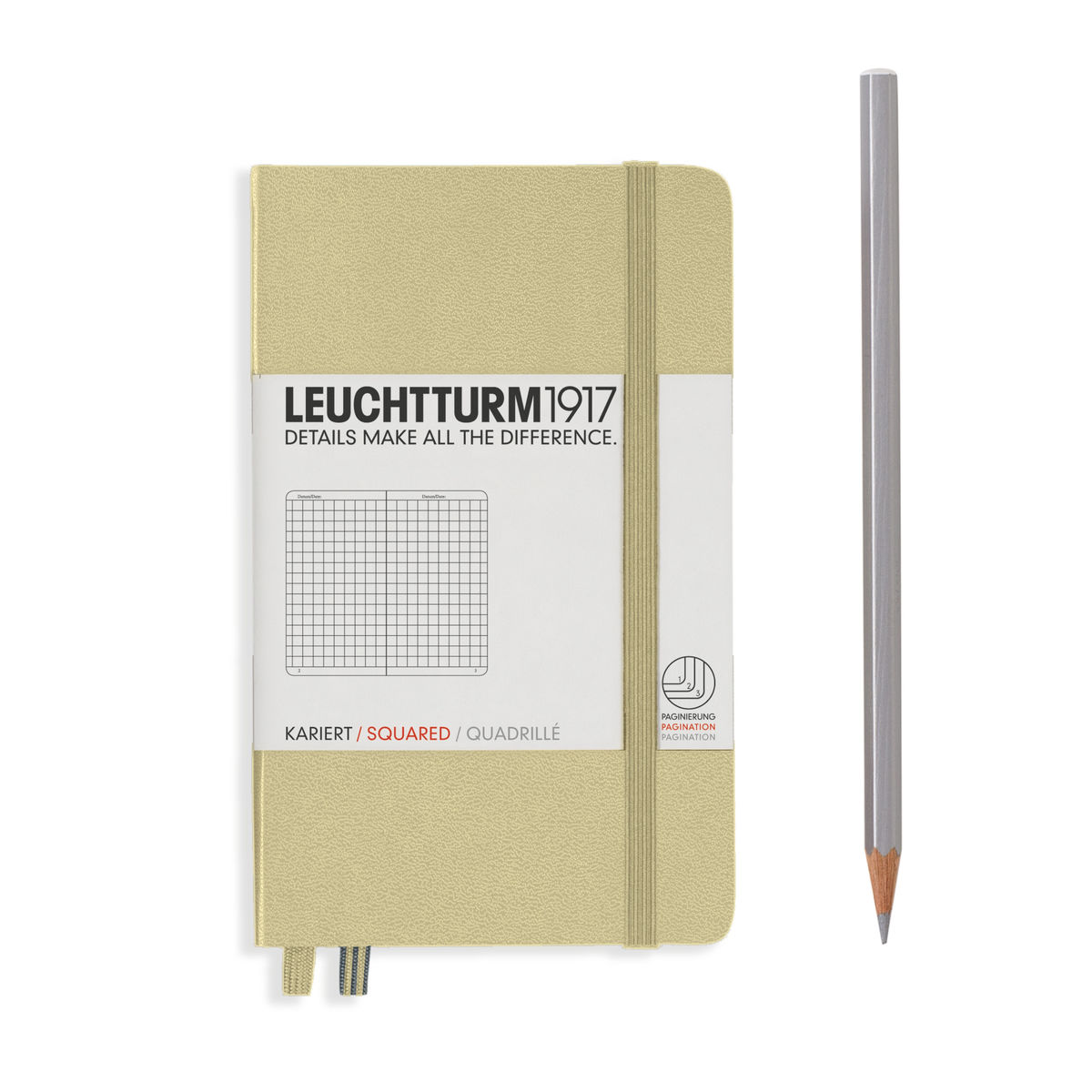 Notebook A6 Coperta Rigida, Liniatura Punctata, Nisipiu, Leuchtturm1917