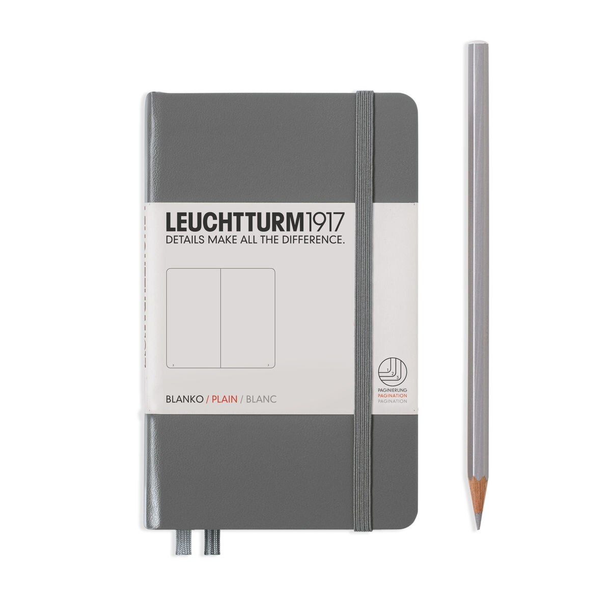 Notebook A6 Coperta Rigida, Velin, Antracit, Leuchtturm1917