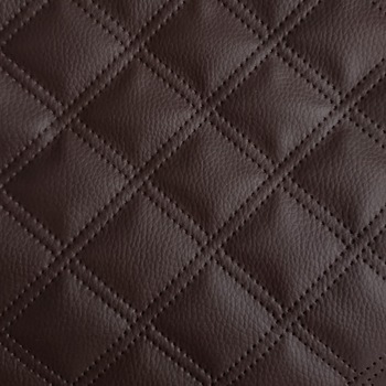 Material din piele ecologica DOLARO, 4,5x4,5cm, Maro, 1 metru liniar Material din piele ecologica DOLARO, 4,5x4,5cm, Maro, 1 metru liniar