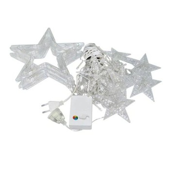 Instalatie Craciun, perdea luminiLED, Luna si stele lumina calda,3M,Interconectabila ,8 Programe Instalatie Craciun, perdea luminiLED, Luna si stele lumina calda,3M,Interconectabila ,8 Programe