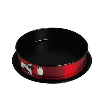 Tava pentru cuptor rotunda cu pereti detasabili 26x6.8 cm Burgundy Metallic Line Berlinger Haus BH 1546 Tava pentru cuptor rotunda cu pereti detasabili 26x6.8 cm Burgundy Metallic Line Berlinger Haus BH 1546