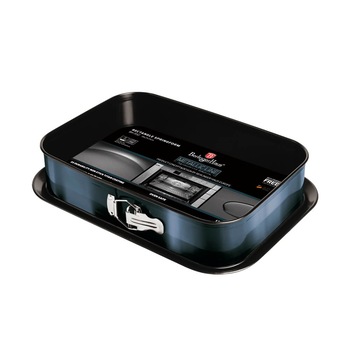 Tava pentru cuptor dreptunghiulara cu pereti detasabili 39x27 cm Aquamarine Metallic Collection Berlinger Haus BH 1552 Tava pentru cuptor dreptunghiulara cu pereti detasabili 39x27 cm Aquamarine Metallic Collection Berlinger Haus BH 1552