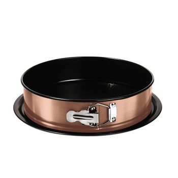 Tava pentru cuptor rotunda cu pereti detasabili 26x6.8 cm Rose Gold Metallic Collection Berlinger Haus BH 6475 Tava pentru cuptor rotunda cu pereti detasabili 26x6.8 cm Rose Gold Metallic Collection Berlinger Haus BH 6475