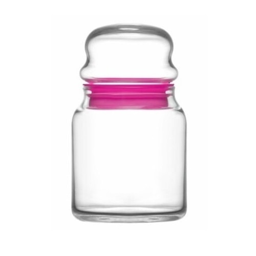 Set 3 Recipiente, Lav, Sticla, 290ml, 8.8 cm, Sera, Transparent, Cu capac