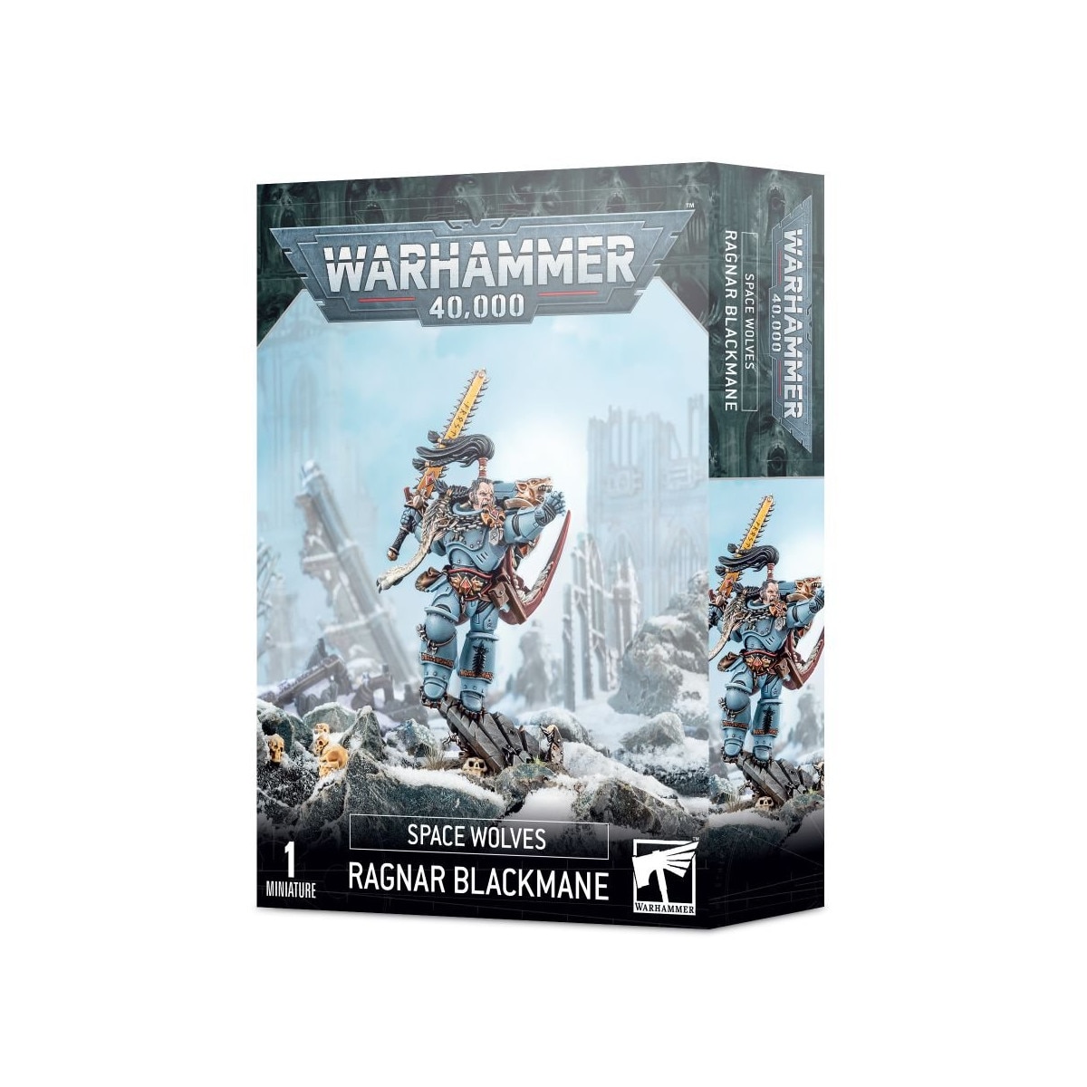 Pachet Miniaturi Warhammer 40k, Games Workshop, Space Wolves Ragnar Blackmane