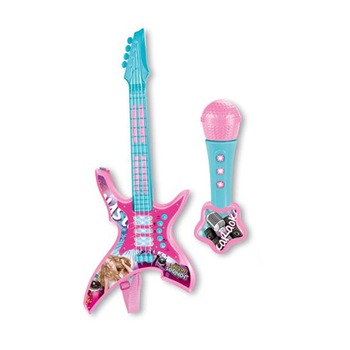 Set Chitara cu Microfon pentru Copii, lumini si sunete, +3 ani Set Chitara cu Microfon pentru Copii, lumini si sunete, +3 ani