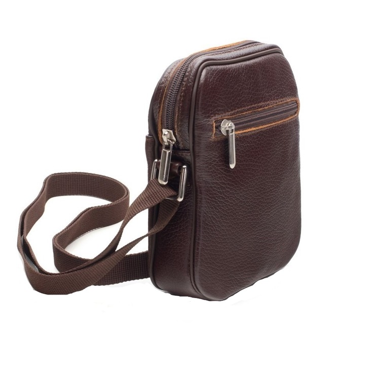 Férfi táska, Serenia, természetes bőr 03, barna