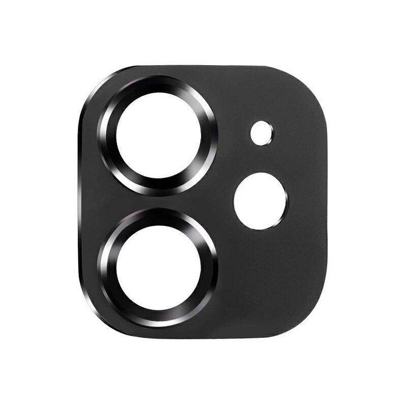 Folie de protectie pentru camera iPhone 11, sticla securizata, duritate 9H, negru, BBL1910