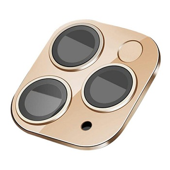 Folie de protectie pentru camera iPhone 11 Pro Max, sticla securizata, duritate 9H, Auriu, BBL1914 Folie de protectie pentru camera iPhone 11 Pro Max, sticla securizata, duritate 9H, Auriu, BBL1914
