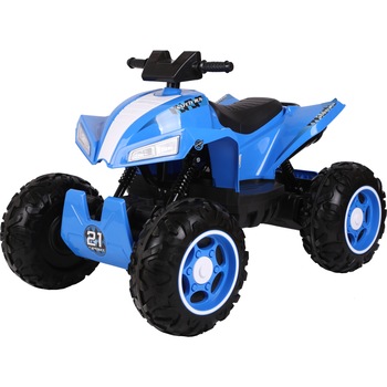 ATV electric pentru copii, Mappy Race, Negru/Albastru ATV electric pentru copii, Mappy Race, Negru/Albastru