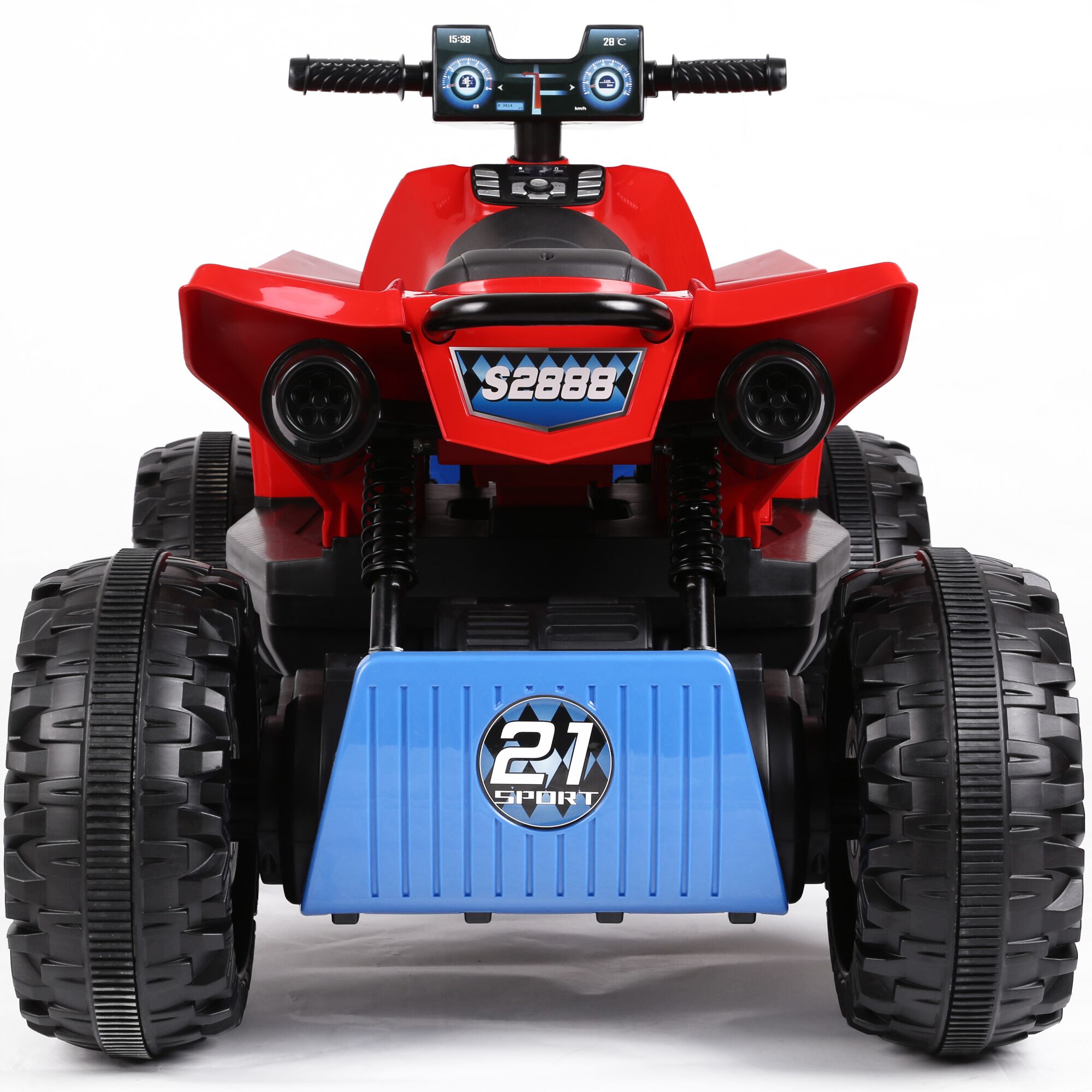 ATV electric pentru copii, Mappy Race, Negru/Rosu - eMAG.ro