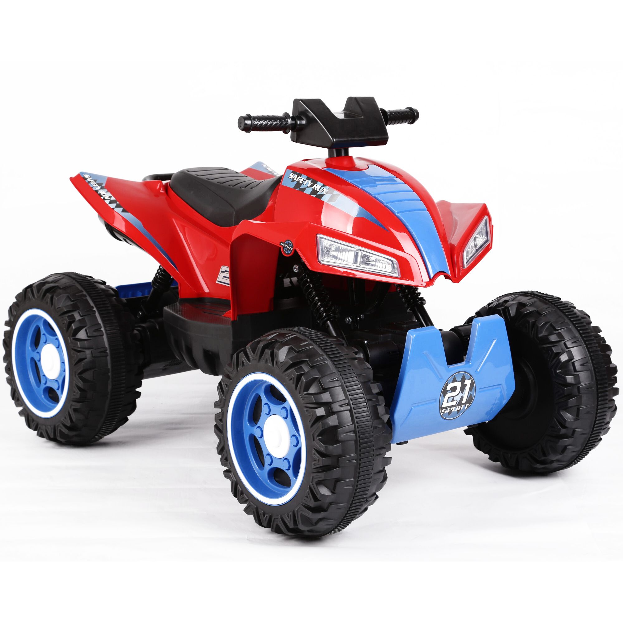 ATV electric pentru copii, Mappy Race, Negru/Rosu - eMAG.ro