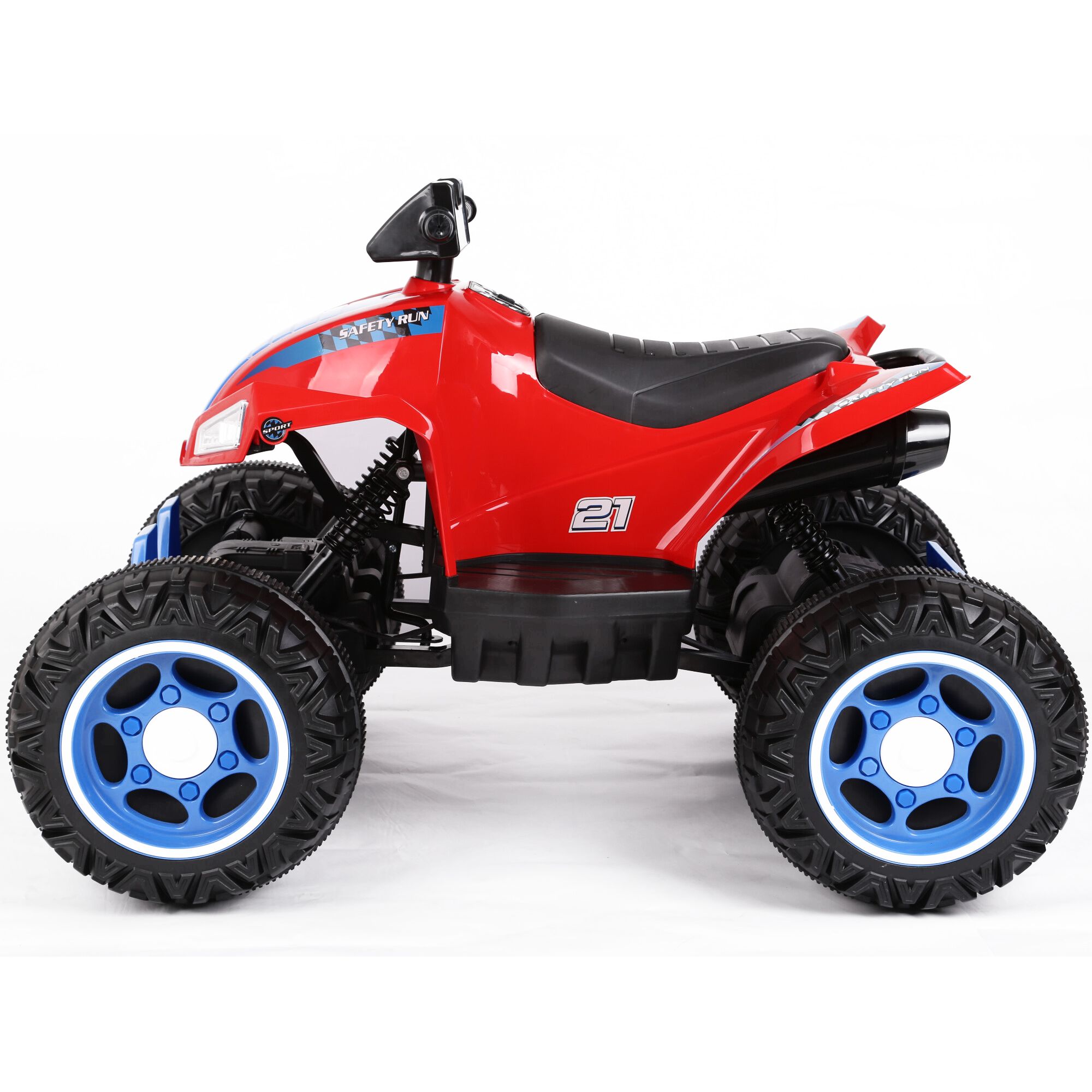 ATV electric pentru copii, Mappy Race, Negru/Rosu - eMAG.ro