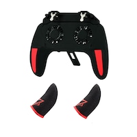 controler playsmartshop h10 2500 mah cu 2 manusi gaming profesionale fox red pubg fortnite call of duty triggere mecanice baterie cooler racire telefon imagen 54_0_
0