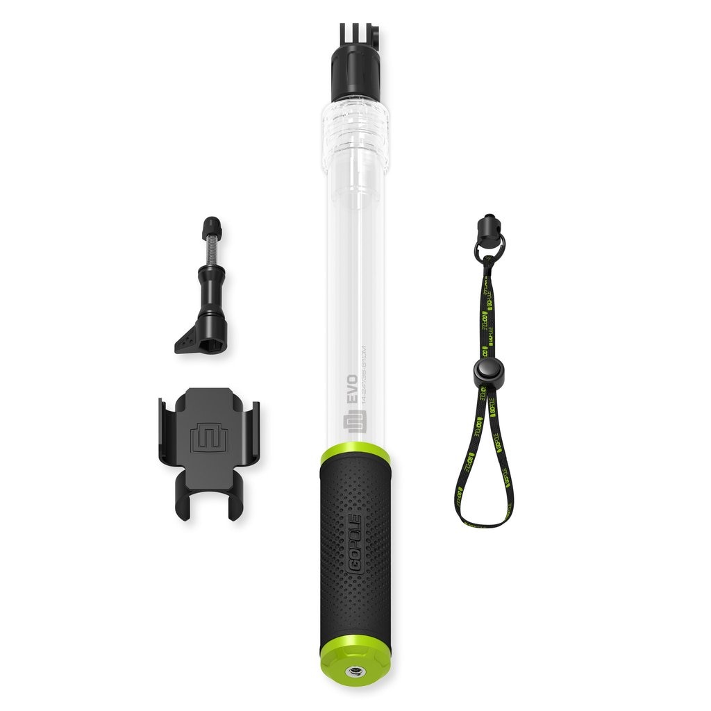 Monopod telescopic transparent si plutitor Evo, Compatibil GoPro, GoPole, 35-61cm