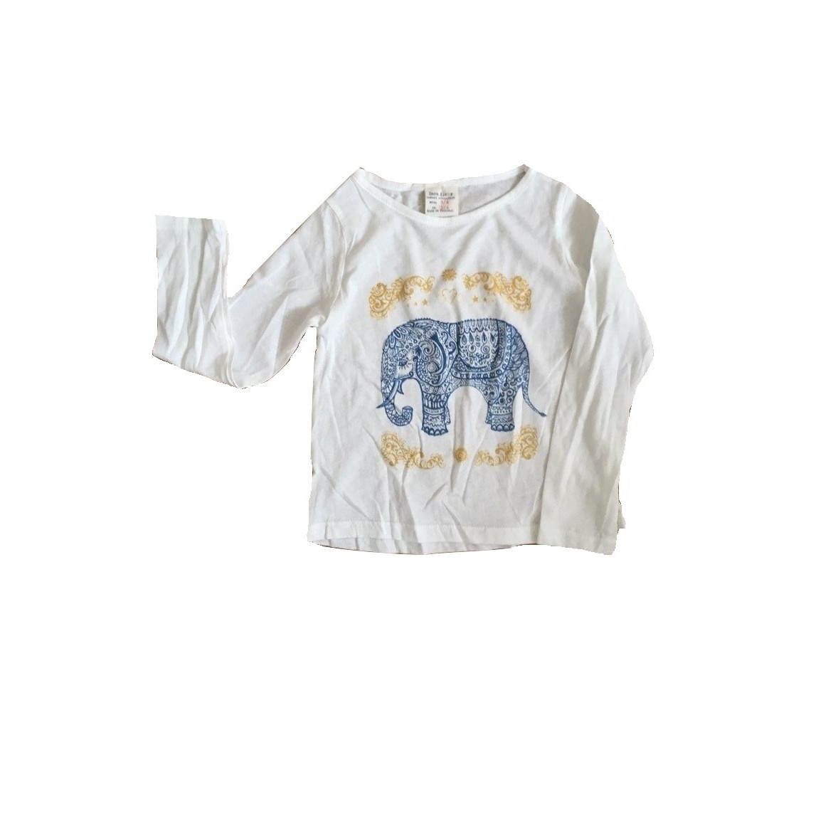 Bluza copii, Zara, Alb, 104 cm, 3-4 ani