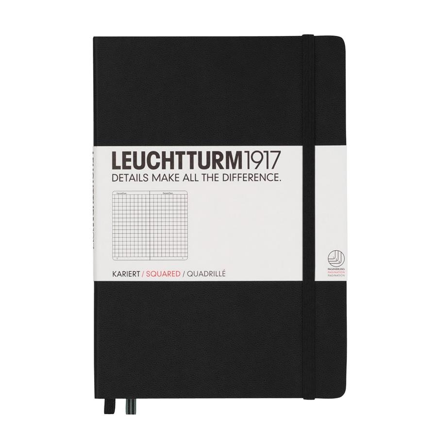 Notebook A5 Coperta Rigida, Dictando, Negru, Leuchtturm1917