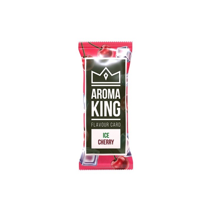 Card aromatizant Aroma King Ice Cherry pentru tutun sau tigari
