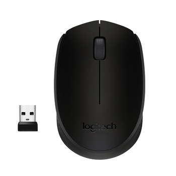 Mouse Wireless Logitech B170, Negru Mouse Wireless Logitech B170, Negru