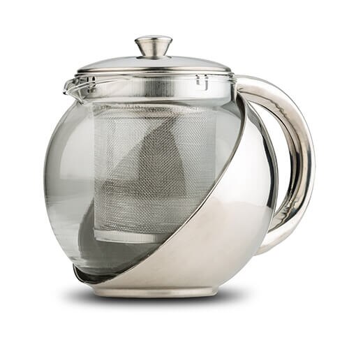 Ceainic 1100ml din sticla cu corp si infuzor din otel inoxidabil Acer NAVA NV 224 023