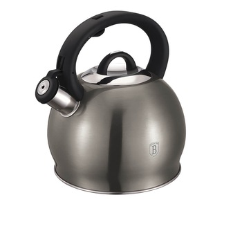 Ceainic din otel inoxidabil cu fluier 3 Litri Carbon Metallic Line Berlinger Haus - BH 1073 Ceainic din otel inoxidabil cu fluier 3 Litri Carbon Metallic Line Berlinger Haus - BH 1073