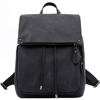 Geanta de piele tip rucsac, Vicuna Polo Windforce, Negru Geanta de piele tip rucsac, Vicuna Polo Windforce, Negru