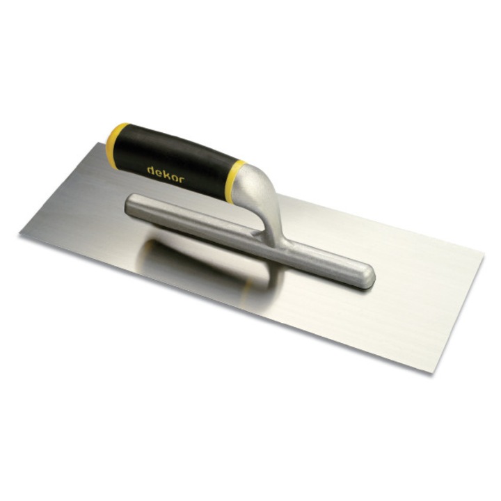 Gletiera profesionala Dekor, inox, maner ergonomic aluminiu, 300 x 120 mm
