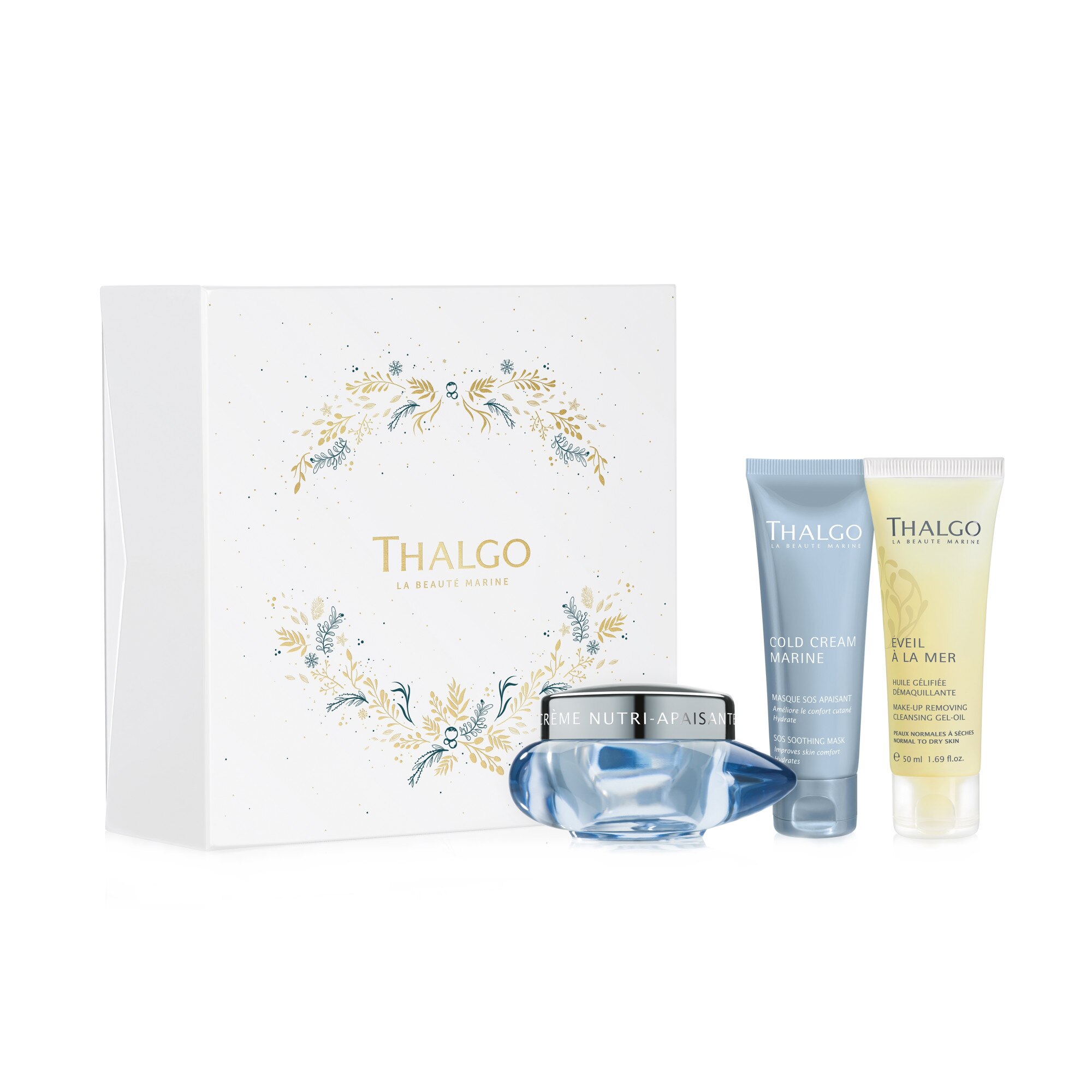 Set cadou Cold Cream Marine Crema 50ml, Masca SOS,50ml , Ulei demachiant,50ml