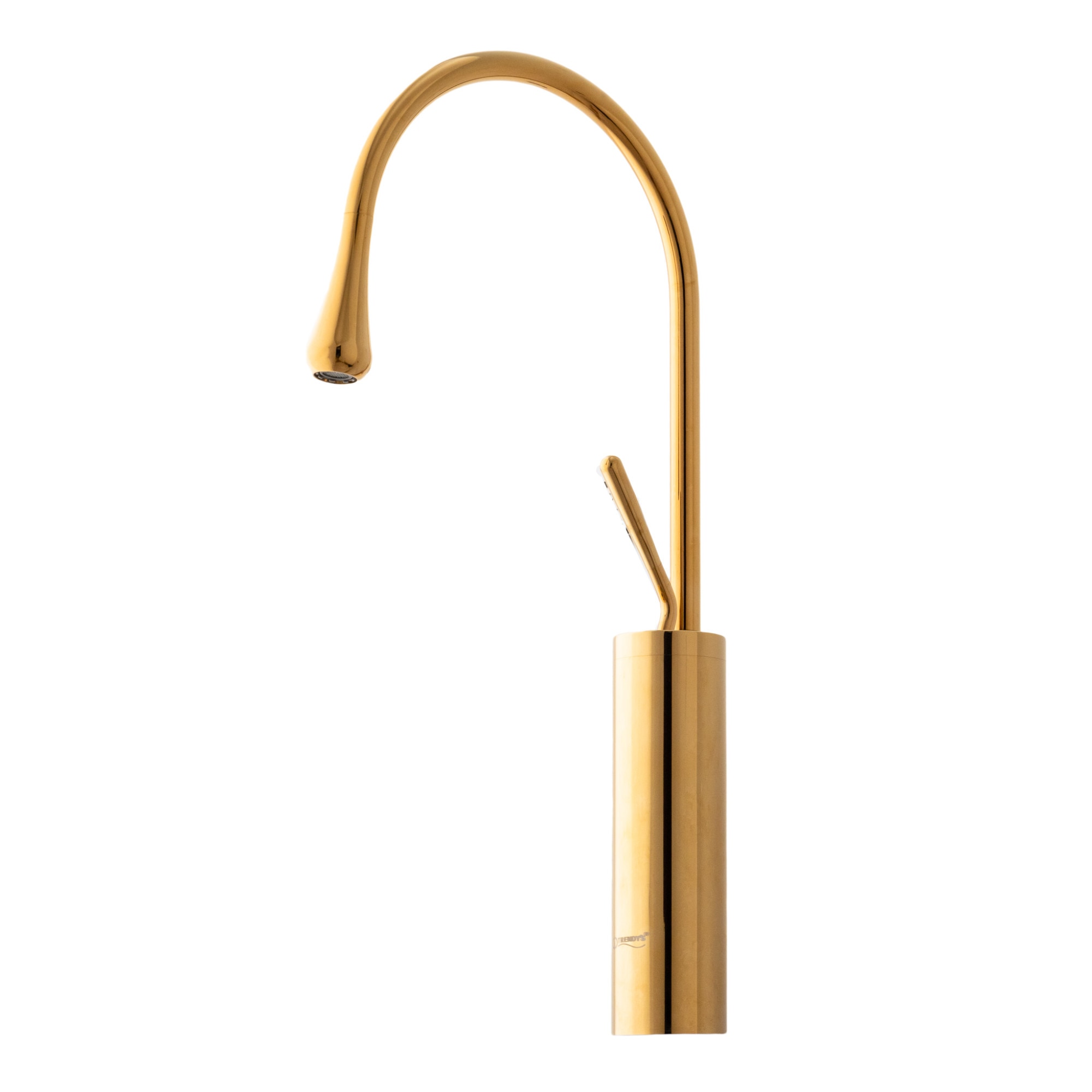 Baterie lavoar,TRENDY S, montare pe blat,langa lavoar,gold