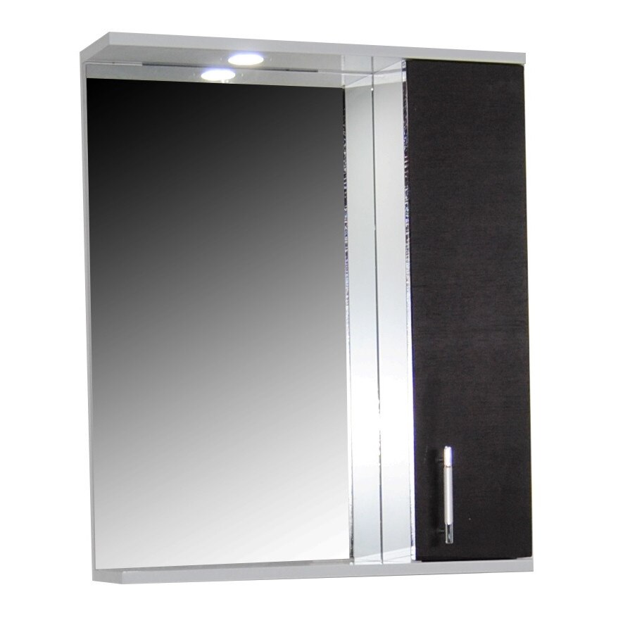 Oglinda cu dulap si iluminare , Badenmob , seria 020 - 60x71x14cm , wenge