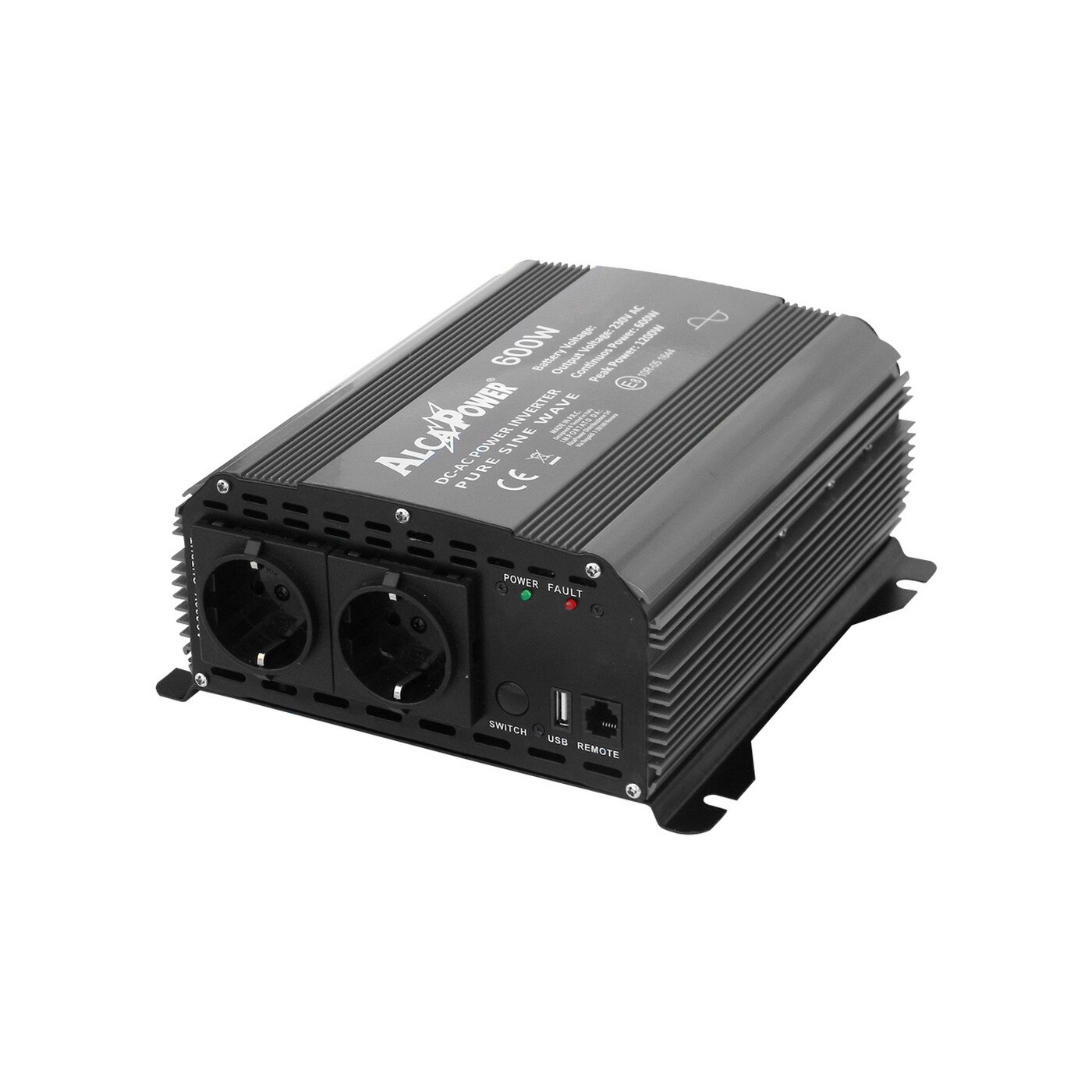 Invertor de tensiune AlcaPower by President 600W 24V-230V, sinusoida pura, port USB