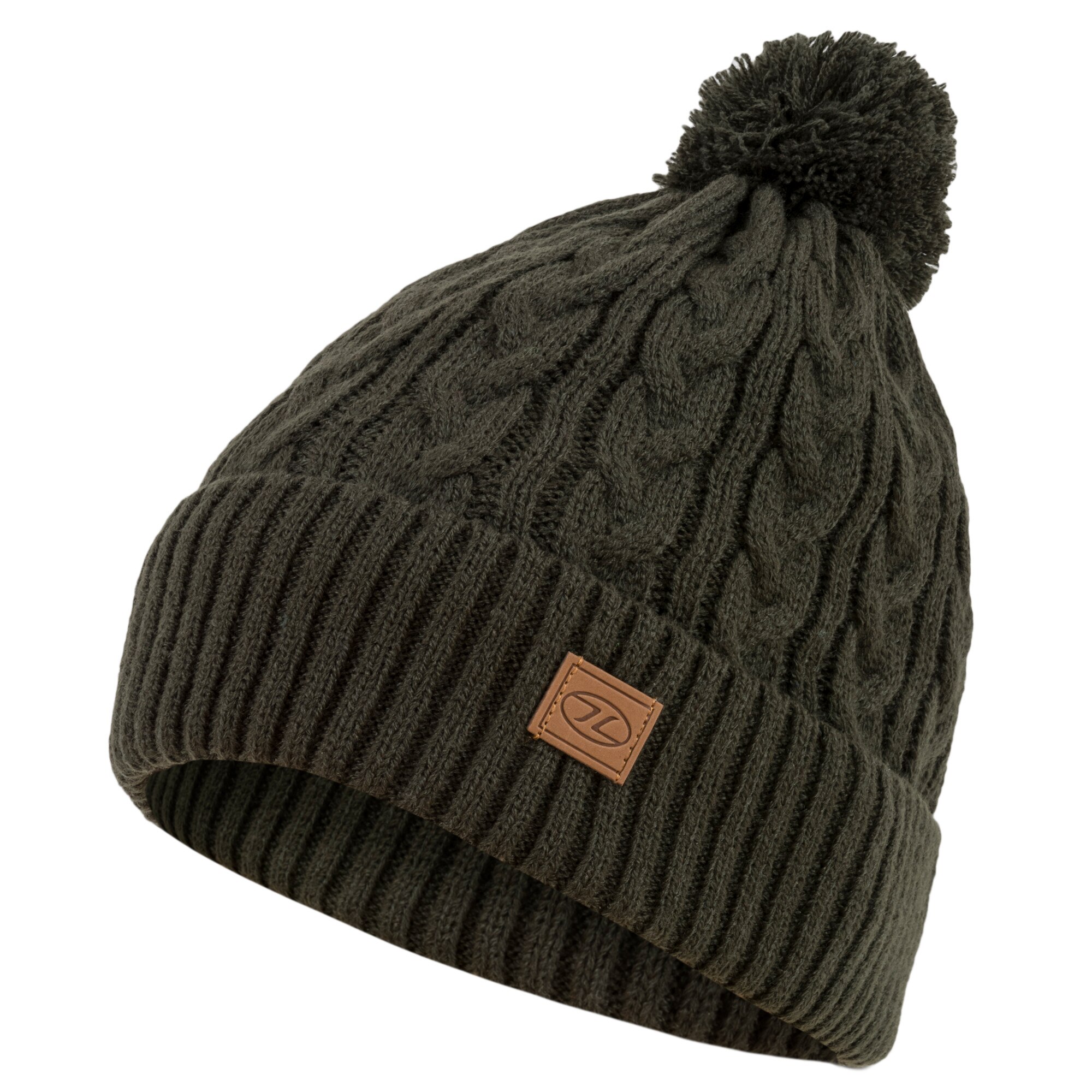Caciula Highlander Beira Bobble Hat, Verde inchis