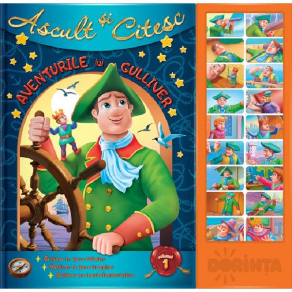Carte cu sunete. Ascult si citesc Vol.1: Aventurile lui Gulliver