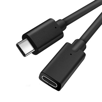 Cablu Date si Incarcare Extender USB-C Mama la USB-C Tata, TechDelivery USC21, Negru - 1 m Cablu Date si Incarcare Extender USB-C Mama la USB-C Tata, TechDelivery USC21, Negru - 1 m