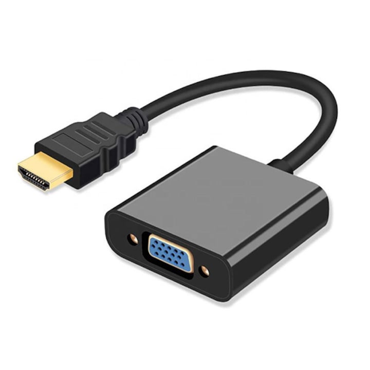 TechDelivery Apa HDMI adapter kábel 1920x1080 @ 60Hz a VGA anyához, fekete