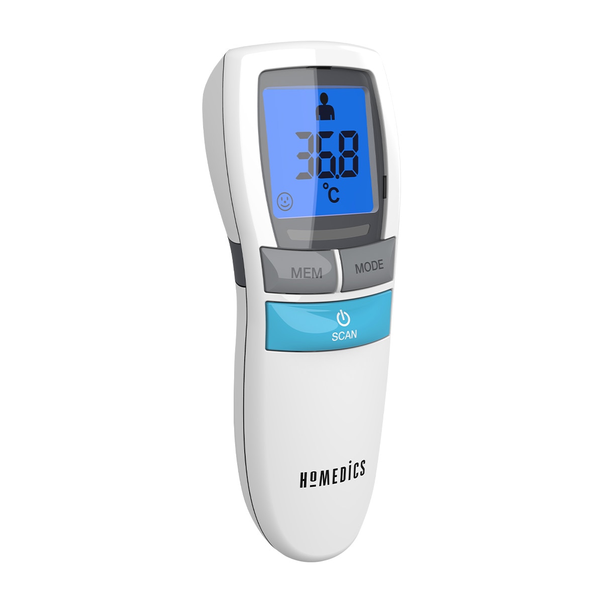 Termometru digital cu tehnologie infrarosu, non-contact HoMedics TE-200-EEU, alb