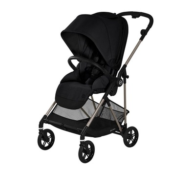 Carucior nou-nascut reversibil Cybex Melio, Deep Black Carucior nou-nascut reversibil Cybex Melio, Deep Black