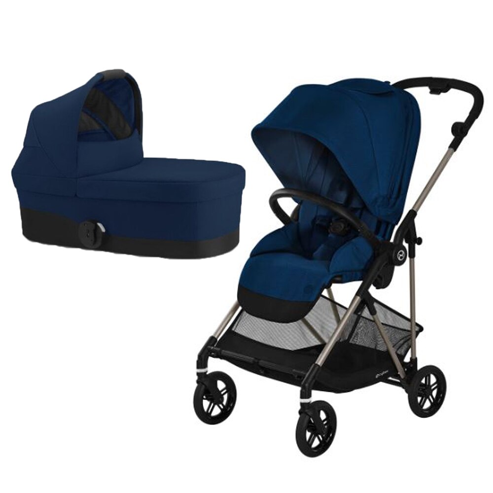 Carucior 2 in 1 Melio Cybex Navy blue, include landou