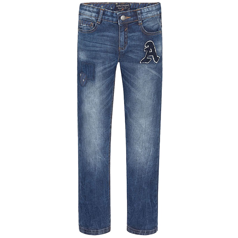 Blugi, Mayoral, baieti, denim albastru, baieti, Albastru, denim