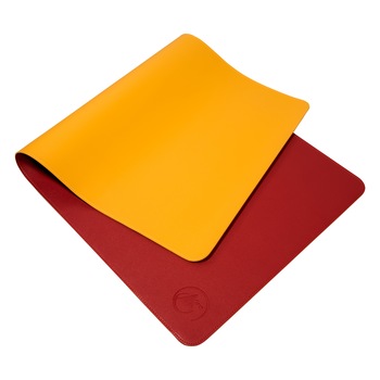 Mapa birou din piele Pu, pentru protectie birou, cu doua fete, Rosu/Galben, 80x40 cm Mapa birou din piele Pu, pentru protectie birou, cu doua fete, Rosu/Galben, 80x40 cm