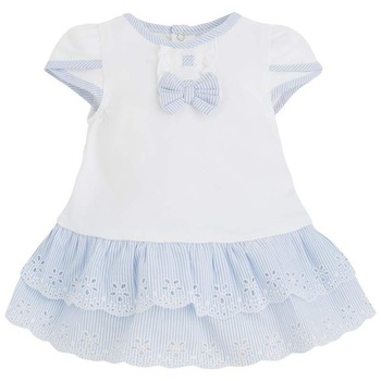 Rochie, Mayoral, bebe fetita, alb/blue, 2-4 luni Rochie, Mayoral, bebe fetita, alb/blue, 2-4 luni