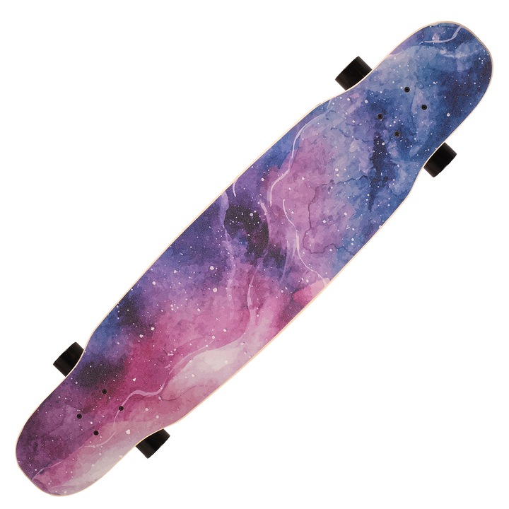 Лонгборд ActionOne, ABEC-7, PU, Алуминий, Двоен печат, Galactica