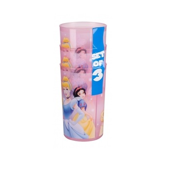 Set 3 pahare plastic Disney Princess, 280 ml Set 3 pahare plastic Disney Princess, 280 ml