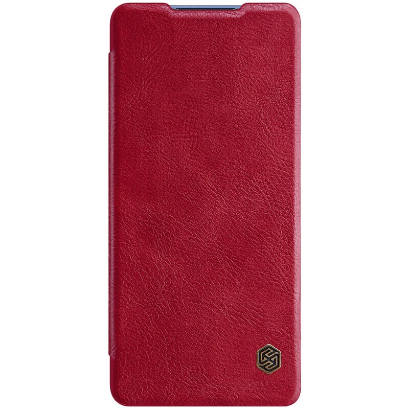 Husa tip carte Nillkin Qin pentru Samsung Galaxy S20 FE, rosu