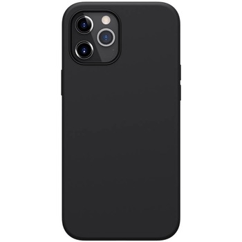 Husa din silicon mat negru, cu interior de microfibra pentru iPhone 12 Pro (6.1) – Nillkin Flex Husa din silicon mat negru, cu interior de microfibra pentru iPhone 12 Pro (6.1) – Nillkin Flex
